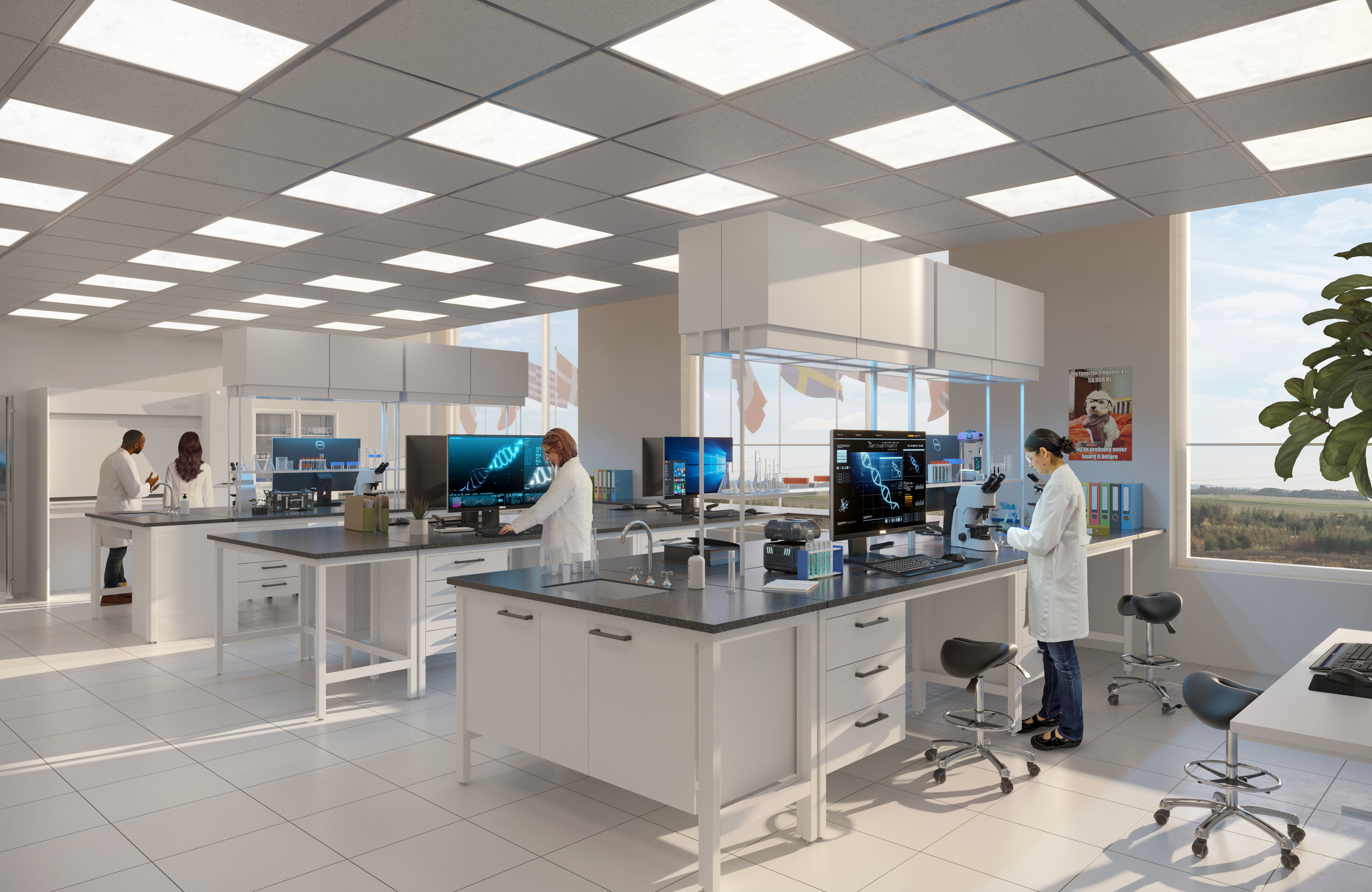 Concept image labratory at Space.