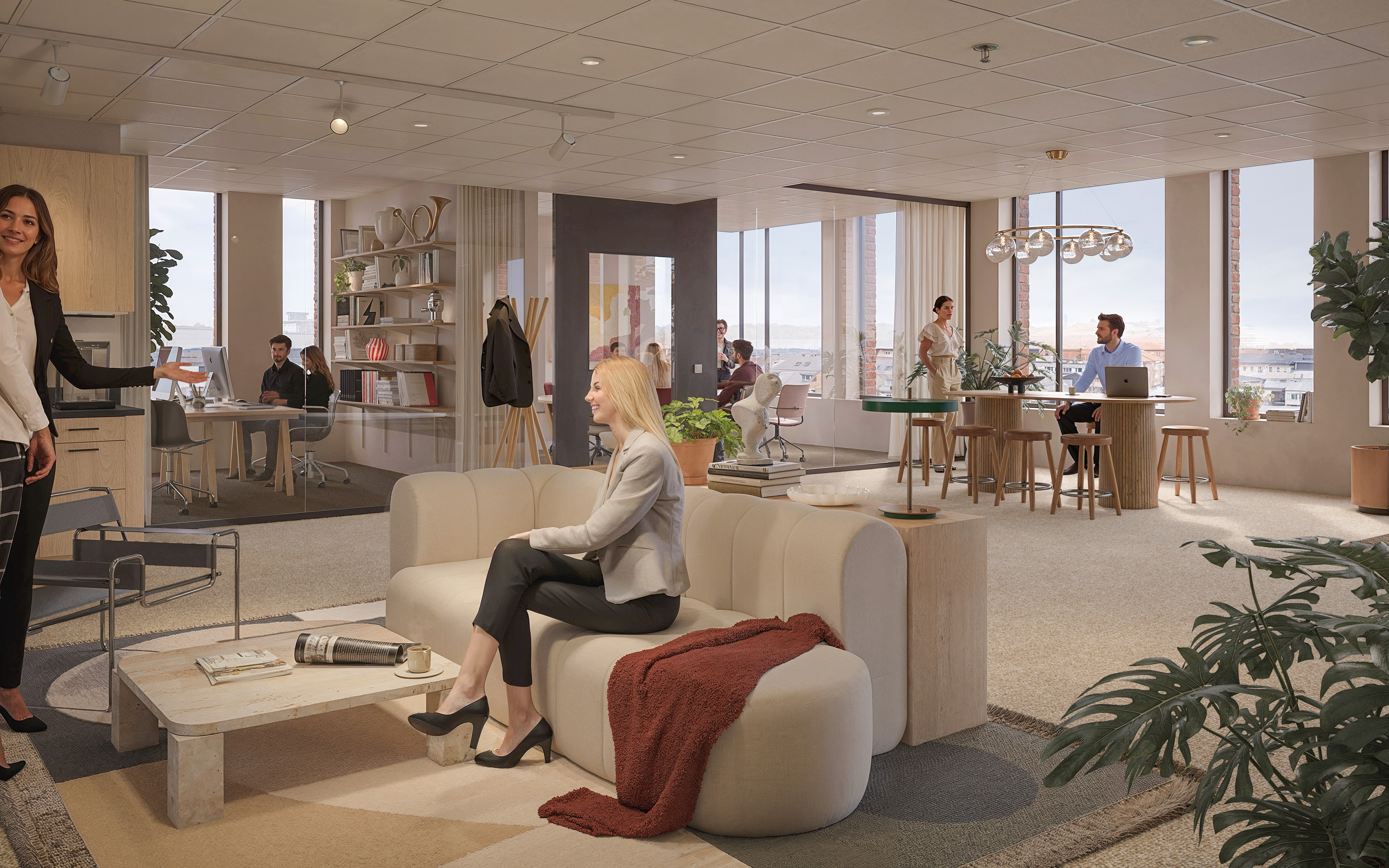 Concept image of Posthornet office.