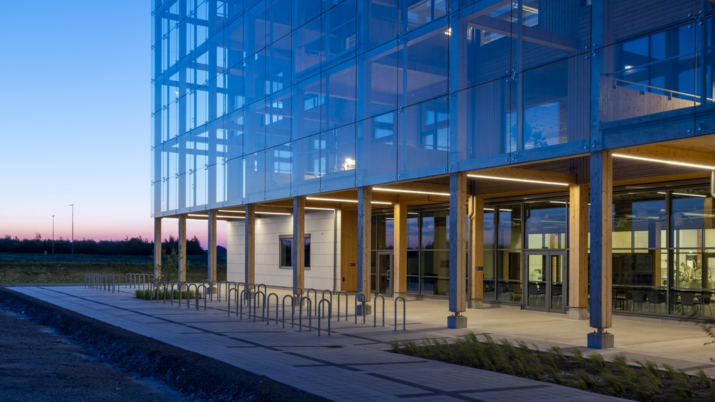 Space - exterior at sunset
