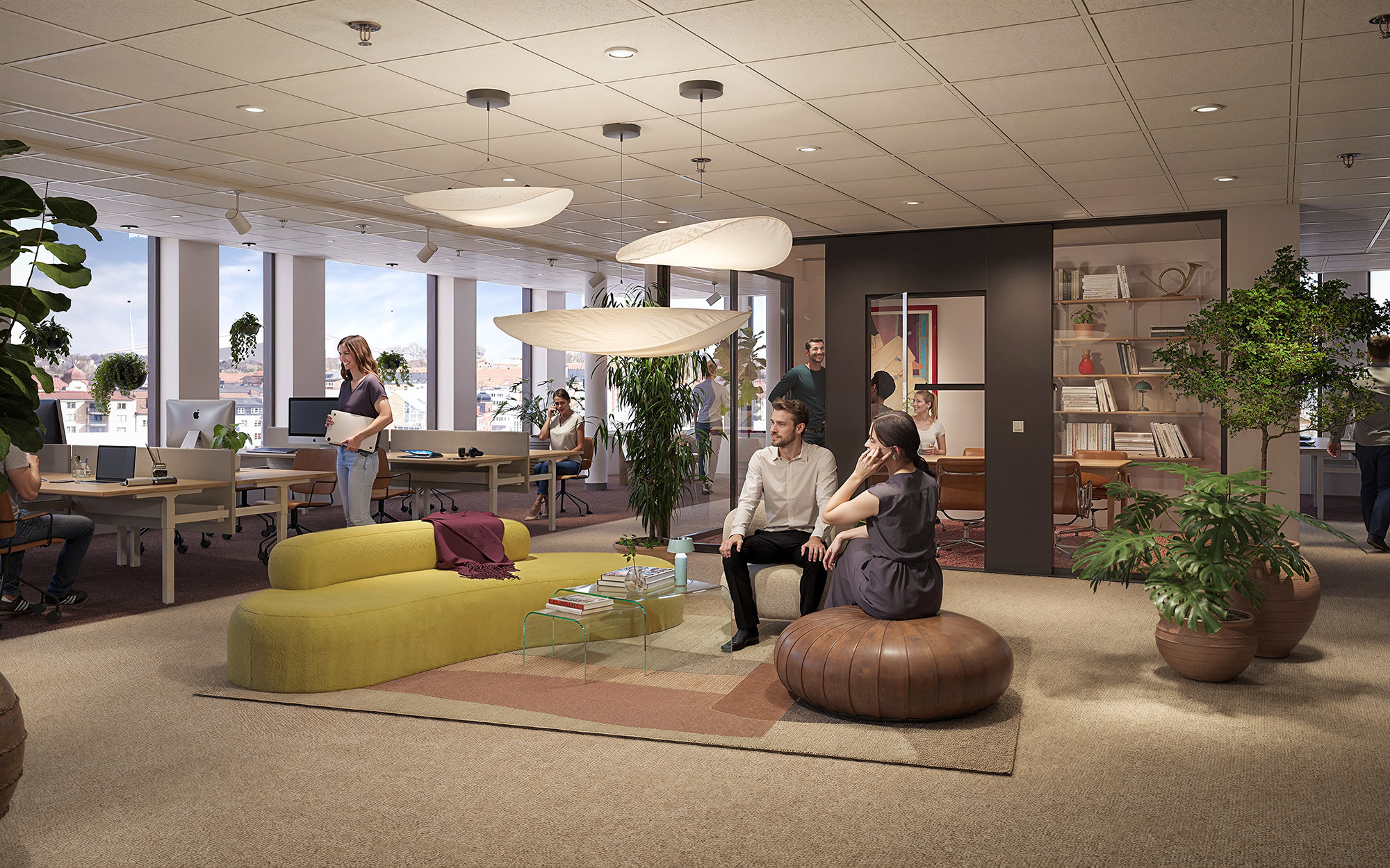 Concept image of office in Posthornet.