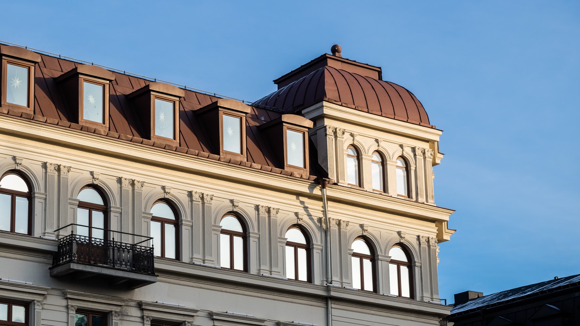 Sveas vackra fasad.